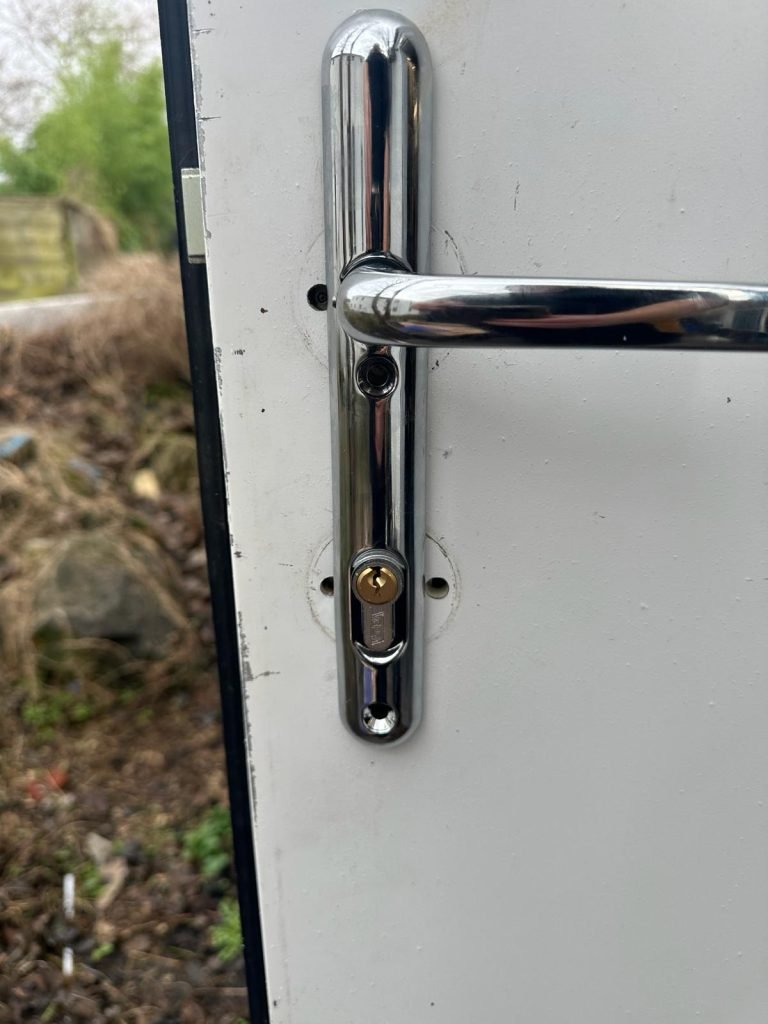 Broken door lock